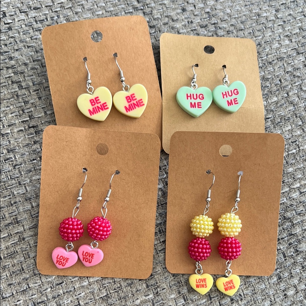 Valentines or Galentine‘s Earrings Set
